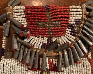 Kiowa Style Native American Beaded Strike-a-Light Pouch