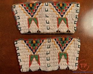 Native American Sioux Beaded Panels / Cuffs