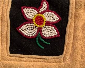 Vintage Woodlands Native American Beaded Gauntlets