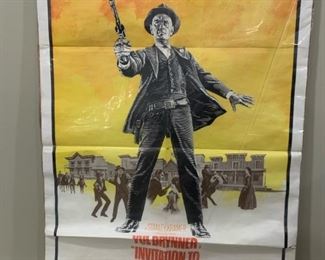 Original Invitation to a Gunfighter Movie Poster - Yul Brynner