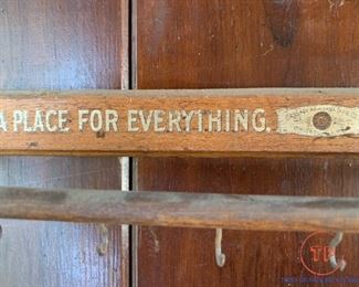 Antique Cassady-Fairbank Chicago Wall Hanger Organizer