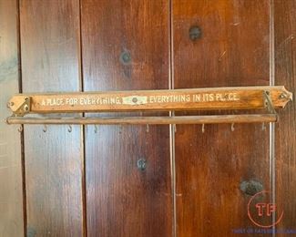 Antique Cassady-Fairbank Chicago Wall Hanger Organizer