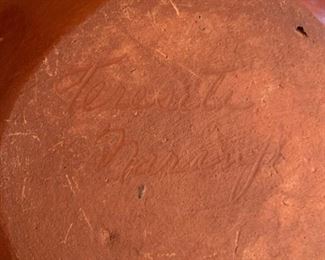 Signed Teresita Naranjo Redware Bowl Santa Clara Pueblo