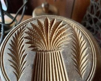 Primitive Wood Butter Molds