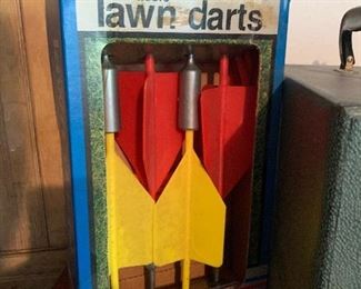 Vintage Kent Lawn Darts - In Original Box with Targets