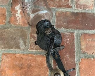 RARE Antique ARCADE CRYSTAL Coffee Grinder