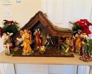 Santini Italian Resin, Large Scale Nativity