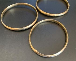 14K Gold Bengal Bracelets, 1.6g ea