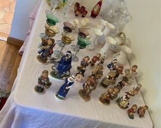 Hummel collection, Waterford and glass, Belleck - black and green marks