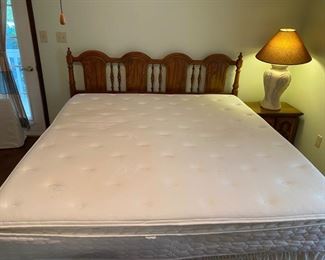 Vintage bedroom suit and AmeriCon King mattress 