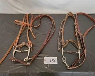 50:
Two Complete Cowboy Bridles
Two Used Complete Cowboy Bridles
