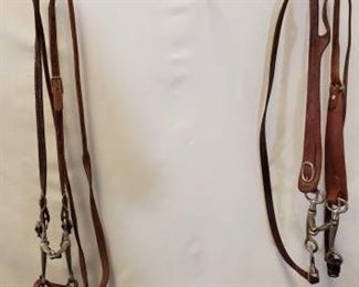 154
Two Used Cowboy Bridles
Two Used Cowboy Bridles
