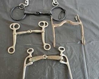 144
Three Snaffles, Walking Horse Bit and a Cowboy Curb Bit
Three Snaffles, Walking Horse Bit and a Cowboy Curb Bit