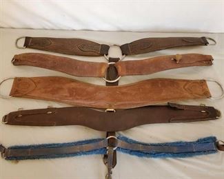 402
Five Cowboy Breast Collars
Five Cowboy Breast Collars. Roping collar is a Billy Cook made. Some need repair and some are missing parts