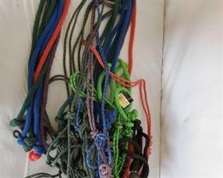 423
10 New Knotted Ranch Rope Halters with 6ft Lead Ropes Attached
10 New Knotted Ranch Rope Halters with 6ft Lead Ropes Attached
Misc colors