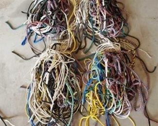451
Four Large Bundles of Nylon Sale Halters and Lead Ropes
Four Large Bundles of Nylon Sale Halters and Lead Ropes
Too many to count !
Regular horse size