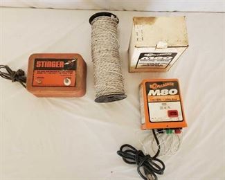395
Stinger and Gallagher M80 Hot Fence and Wire
Stinger Model 78 120v 5w and Gallagher M80 110-120v 60hz 8mA G335 Serial # 19636 Hot Fence and Wire