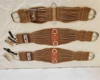 365
New Classic Equine Alpaca Roping Cinches
2-New Classic Equine Alpaca Roping Cinches
1- Used cinch
All 3 are 36" in size