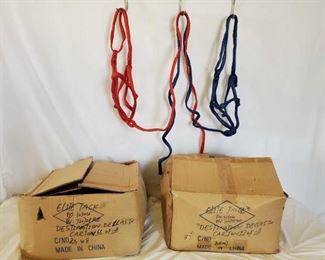 520
2 Cases of Nylon Over The Head Halters with 6 ft Leads attached
2 Cases of Nylon over the head Halters with 6 ft Leads attached
1 case of blue
1 case of red