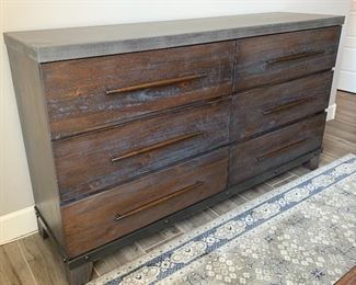 Austin Group Rustic Forge 6 Drawer Dresser	37.5x66.5x19in	HxWxD
