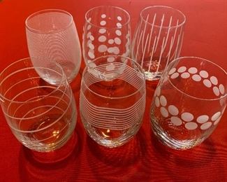 Mikasa Stemless Wine Glasses Set of 6
