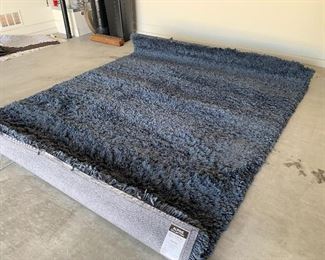 Alpine Collection 7x9 Blue Shag Area Rug	7ft x 9ft	
