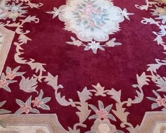 Serena Burgundy 8x11 Oriental Style Rug