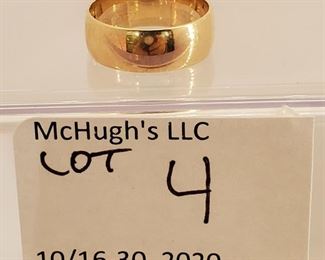 14k gold ladies band ring