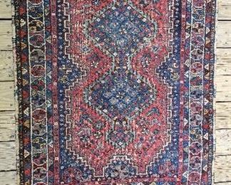 Antique Persian hand knotted rug