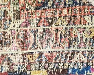 back of Persian rug