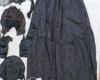 Victorian women's taffeta clothing