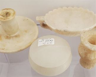 Antique mixed lot of alabaster