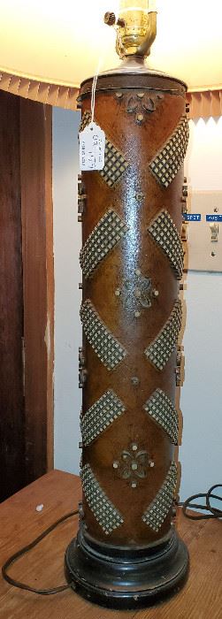 wallpaper wood roller lamp