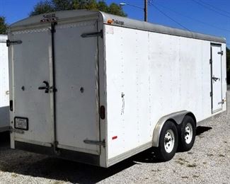 2003 Doolittle 16ft Enclosed Cargo Trailer, Double Axle, Bumper Pull, 2 5/16in Ball Hitch VIN# 1DGCS18223M054065