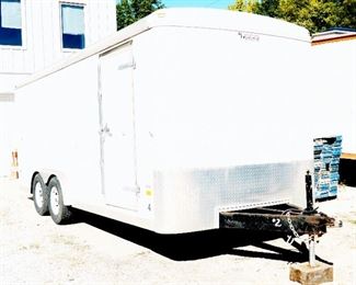 2006 Doolittle Enclosed 16ft Utility Trailer, Double Axle, Bumper Pull, 2 5/16in Ball Hitch VIN# 1DGCS18266M066157