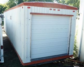 Double Axle Jobsite/ Construction Office Trailer, 32ft x 8ft x 10ft, 2 5/16in Ball Hitch