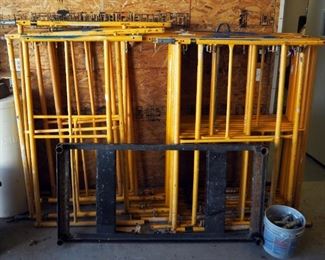Granite Industries Steel Scaffold Frames, 5x5 Qty 6 Sets, 3x5 3 Sets Includes Coupling Pins