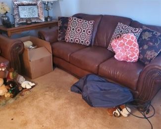 Leather sofa set (possibly for sale)