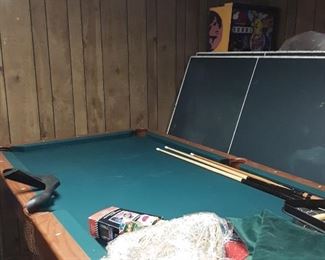 pool table $100 and ping pong table $37.50 today