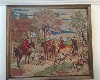 Vintage needlepoint by the family