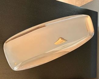 $20 for unmarked silver plate tray 