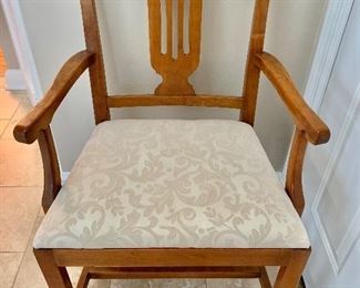 2 Stickley armchairs.  23" W, 21" D, 36" H. 