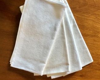$20 - White linen napkins (4).  17.5" x 18"  