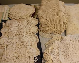 Doilies, hand-work