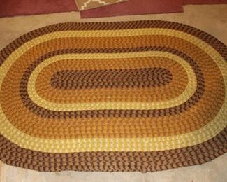 Oval braided rugs