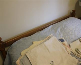Double bed, plain headboard, but in exc condition - pics of mattress later