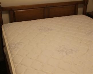 Very clean, like new, full size bed and mattress