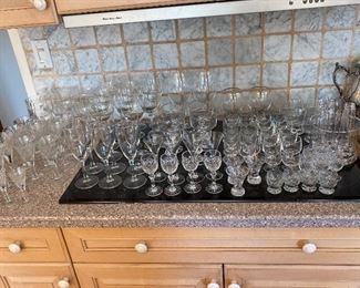 More crystal stemware.