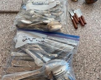 Sets of flatware.