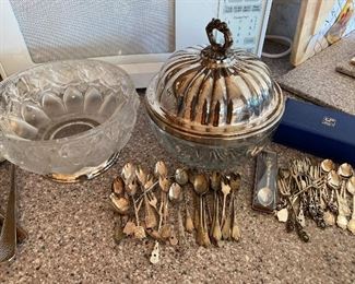 Hallmarked Polish silver appetizer utensil sets.